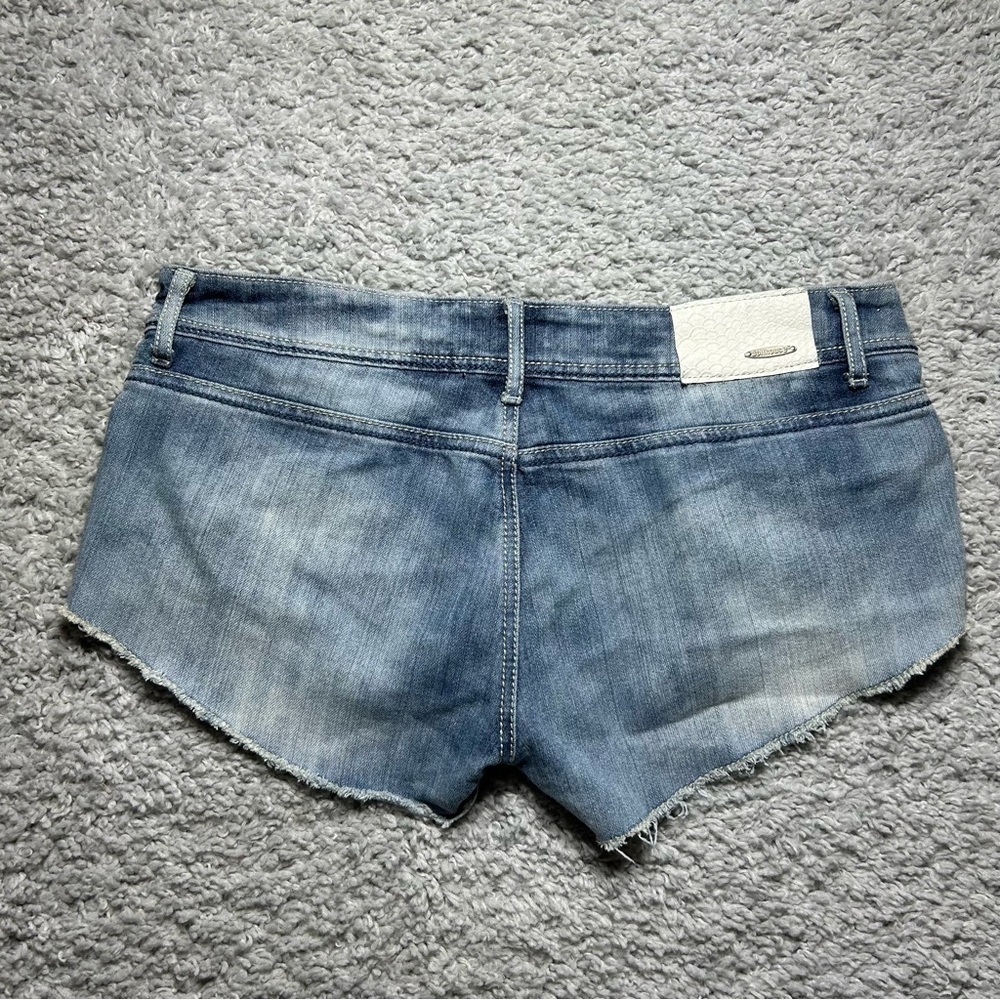 Dollhouse Shorts Womens 11 Sienna Booty Shorts Cut Offs Y2K Low Rise Raw Frayed